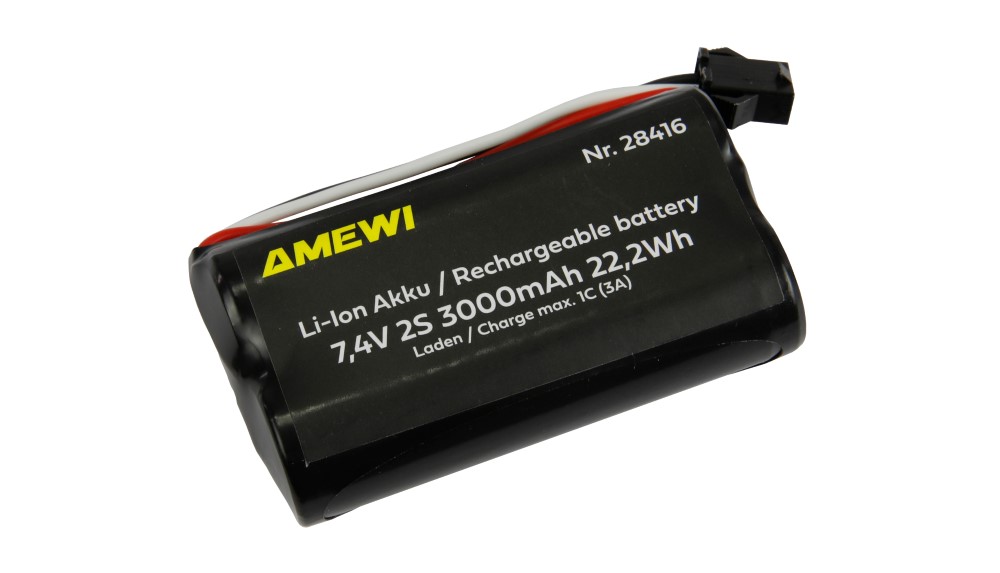 Li-ion akkumulátor 2S 7.4V 3000mAh HBX 3-tűs csatlakozó